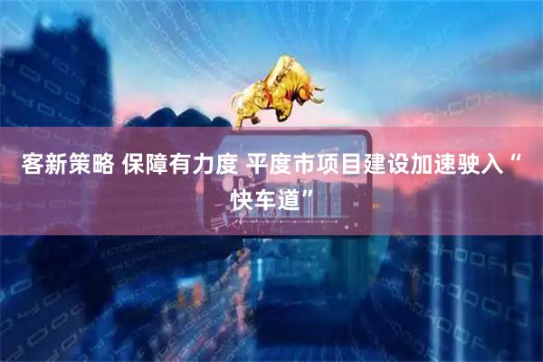 客新策略 保障有力度 平度市项目建设加速驶入“快车道”